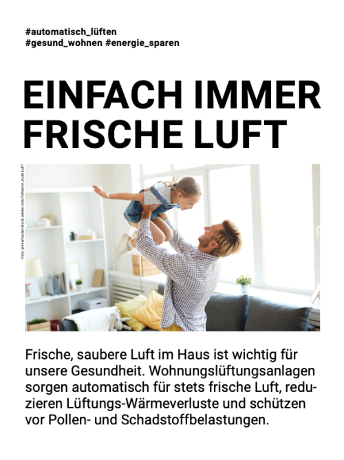 Gesund Wohnen mit guter Atemluft