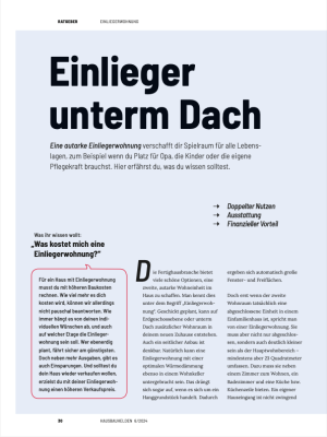 Welche Vorteile bringt eine Einliegerwohnung?