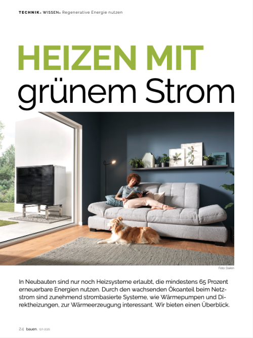 Heizen mit grünem Strom