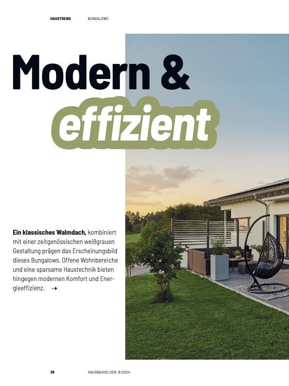 Hausbau Helden Fertighaus Weiss-Haus Frank-Bungalow