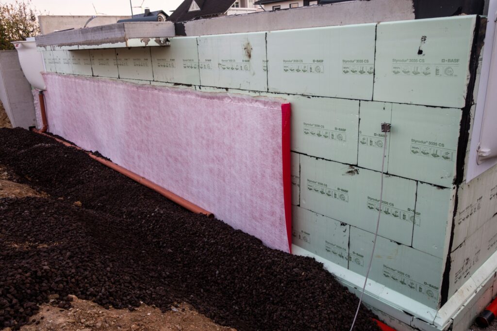 Energieeffizienz beginnt im Keller Hausbau Helden Abb_04_Noppenbahn_Glatthaar