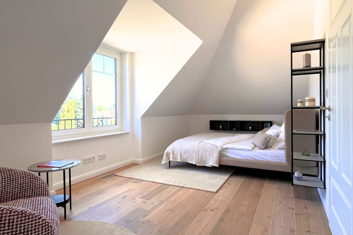 Arge Haus Stadtvilla Schlafzimmer mit Ausblick