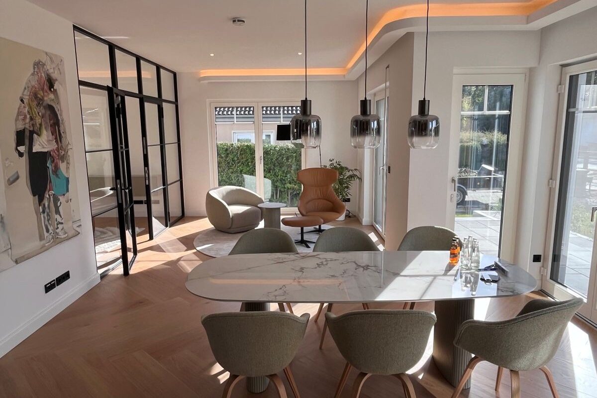 Arge Haus Stadtvilla Wohn- und Essbereich Erdgeschoss